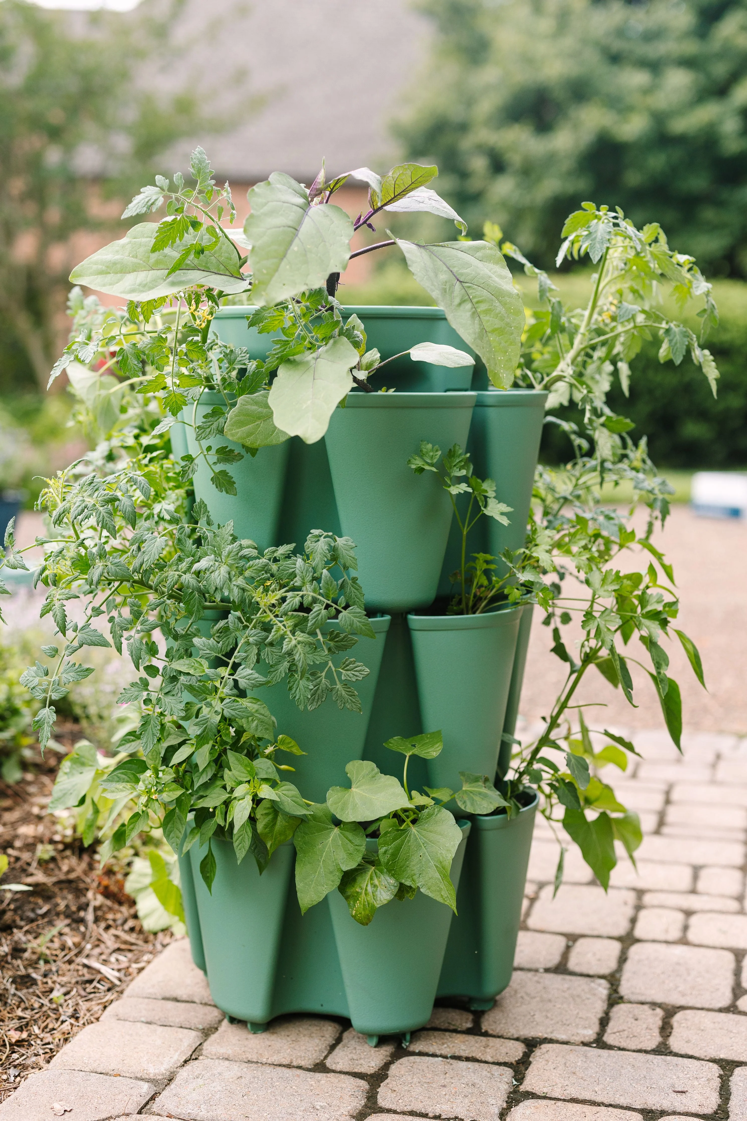 3 Tier GreenStalk Original Vertical Planter | Sage (Basic Texture) - Image 3