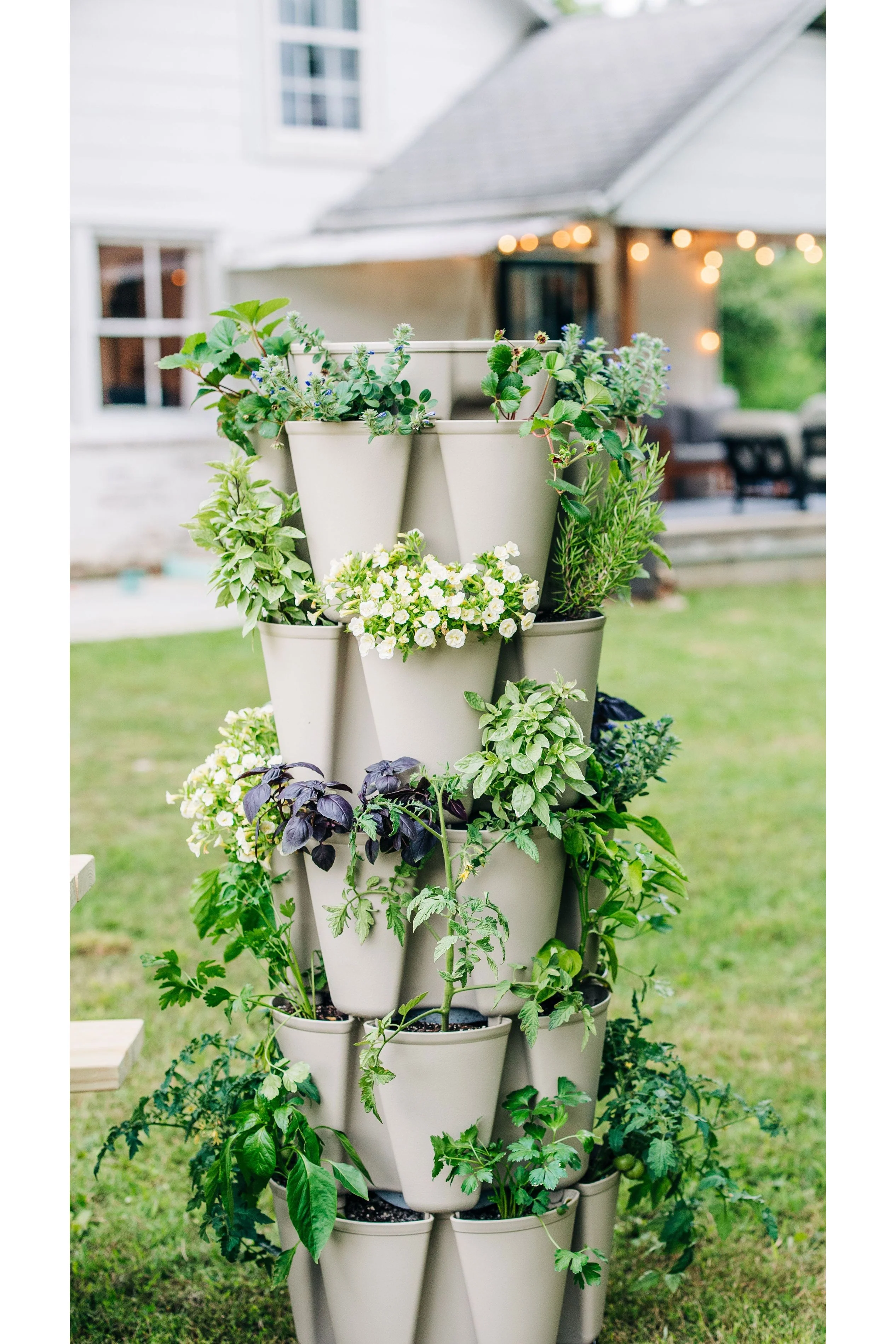 5 Tier GreenStalk Original Vertical Planter | Stunning Stone (Basic Texture) - Image 5