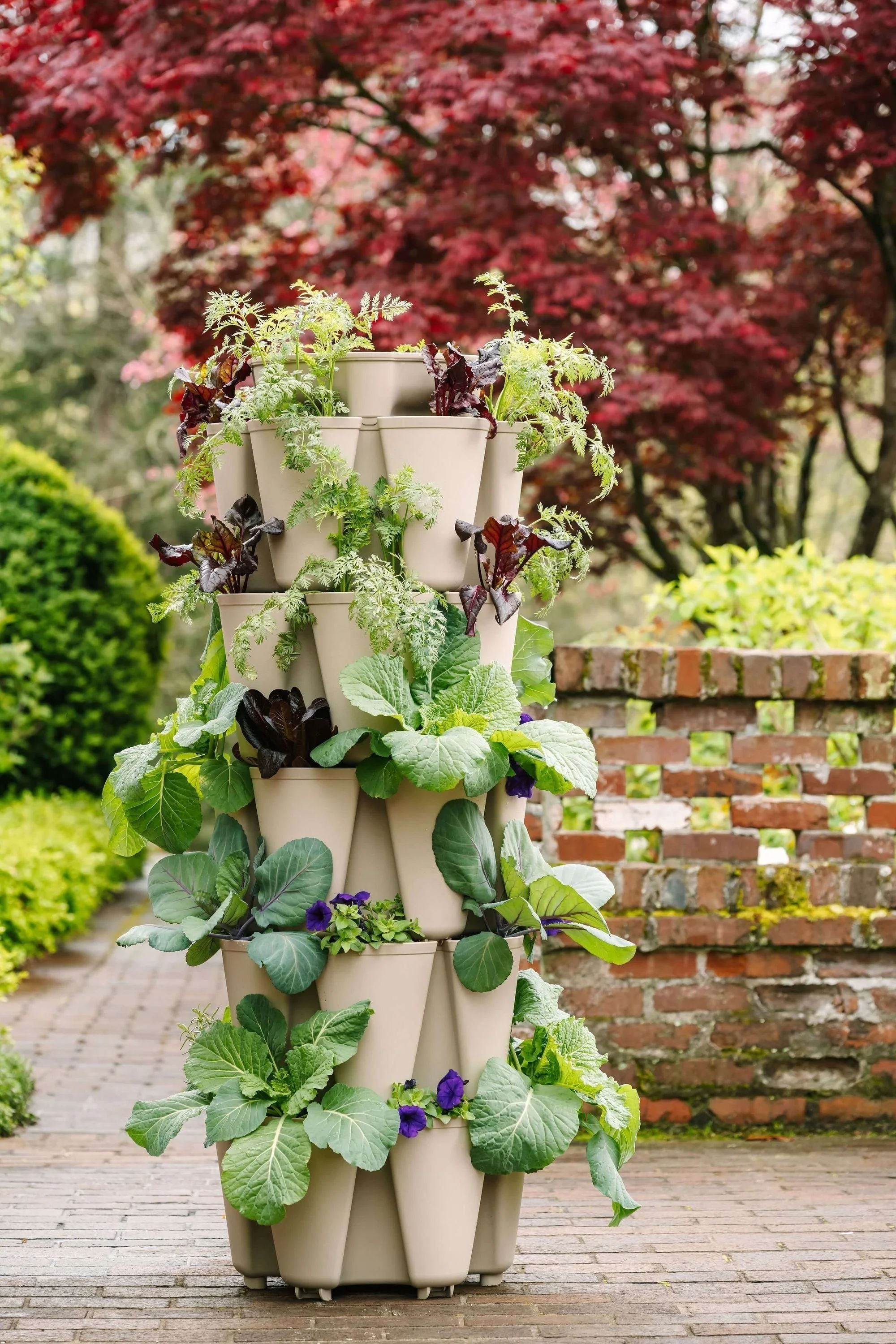 5 Tier GreenStalk Original Vertical Planter | Stunning Stone (Basic Texture) - Image 8