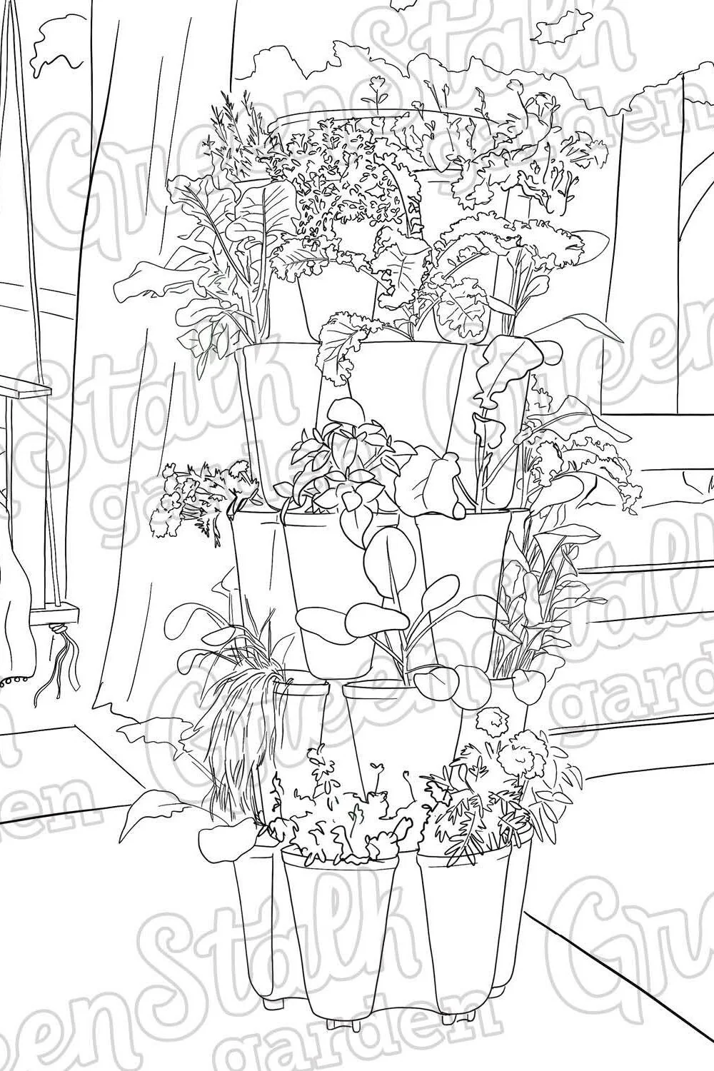 Gardeners' Coloring Book | Digital Download - Image 4